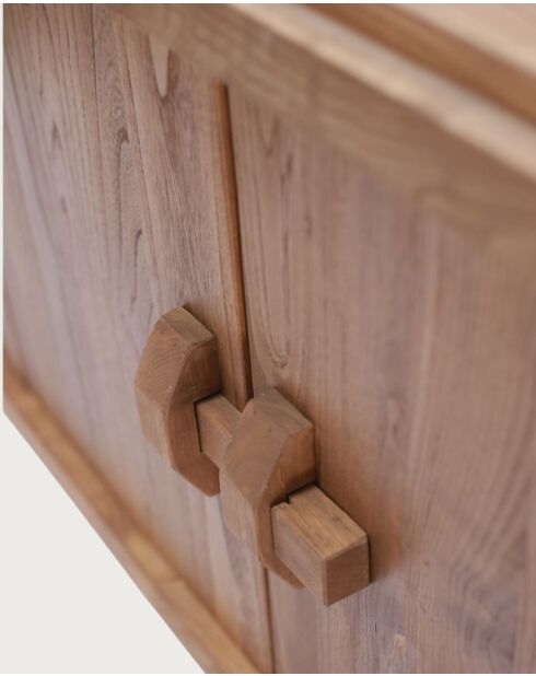 NARA- Buffet bas en bois massif de teck 170 cm - Style asiatique