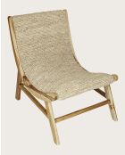 Kaho - Fauteuil en teck massif et corde