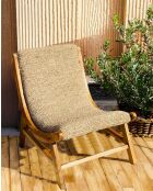 Kaho - Fauteuil en teck massif et corde