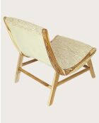 Kaho - Fauteuil en teck massif et corde