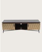 Moon - Meuble tv finition laiton vieilli 145 cm