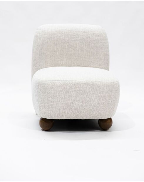 Oslo - Fauteuil design en tissu beige