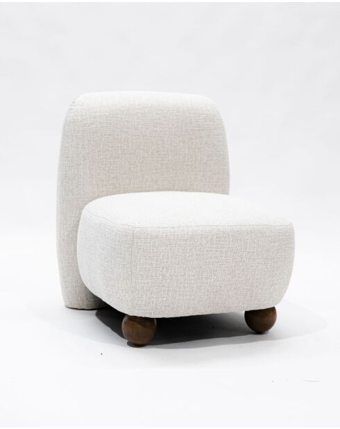 Oslo - Fauteuil design en tissu beige