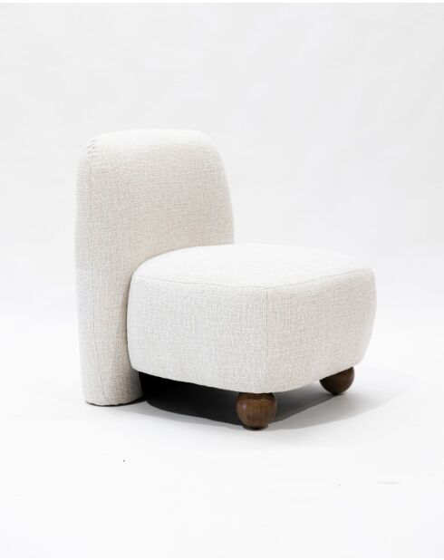 Oslo - Fauteuil design en tissu beige