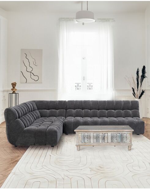 Volg - Canapé d'angle modulable en tissu