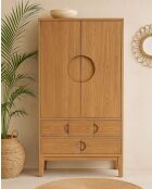 Kyoto - Armoire en bois massif de teck 105cm
