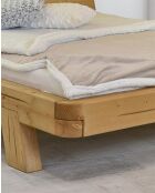 Nalia - Lit poutre en bois massif d'épicéa 180 CM