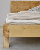 Nalia - Lit poutre en bois massif d'épicéa 180 CM