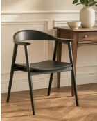 Lot de 2 Chaise Dewi en teck massif noir