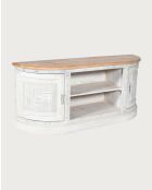 Argo - Meuble TV en manguier massif sculpté 150 cm