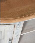 Argo - Meuble TV en manguier massif sculpté 150 cm