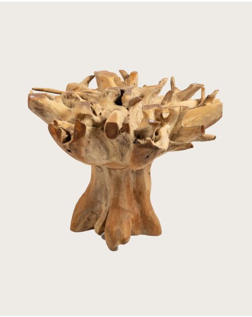 Forest - Table de jardin en bois brut de teck