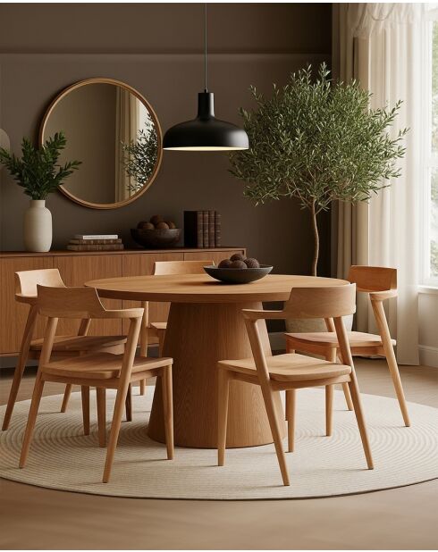 Lot de 2 Chaise Osaka en teck massif