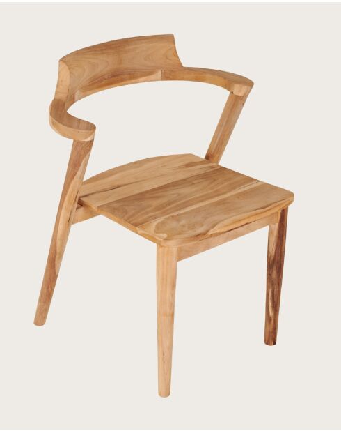 Lot de 2 Chaise Osaka en teck massif
