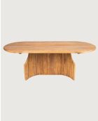 Puzzle - Table de jardin en bois massif de teck recycle