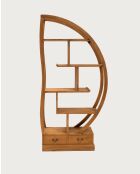 Yin Yang - Bibliothèque en bois massif de teck