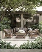 Asri - Salon de jardin en rotin Kubu 4 places