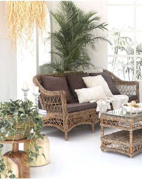 Asri - Salon de jardin en rotin Kubu 4 places