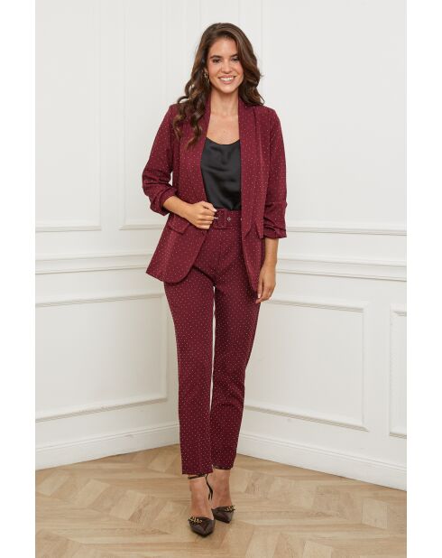 Pantalon Armel Bordeaux