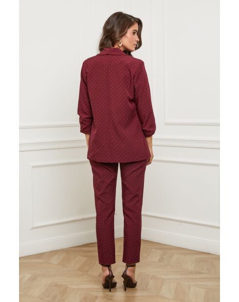 Pantalon Armel Bordeaux