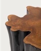 Timberly - Table basse tronc d'arbre massif