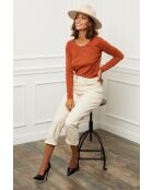 Pull en Cachemire mélangé Juliette rouille