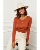 Pull en Cachemire mélangé Juliette rouille