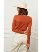 Pull en Cachemire mélangé Juliette rouille