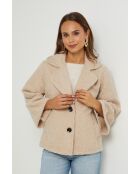 Beige jas Sofie