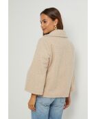 Beige jas Sofie