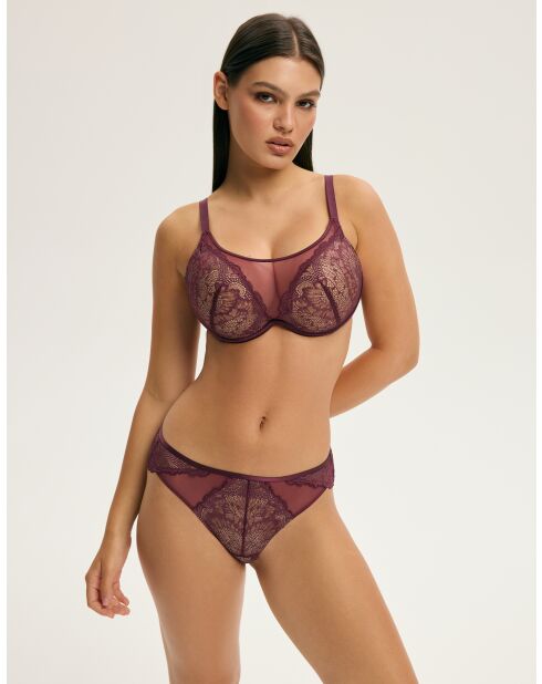 Soutien-gorge K Crown Acajou