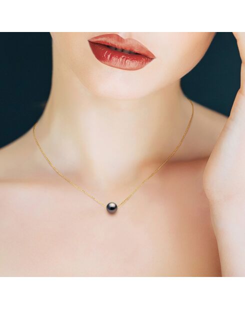 Collier en Vermeil Perle de Culture de Tahiti Ronde 8-9 mm