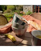 6 Bols Arlequin 70Cl
En Grès Blanc Rayures
Couleurs Assorties