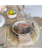 6 Assiettes Creuses
Corfou 20.5Cm En Grès
Bleu