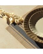 6 Sets De Table
Tissé 45X30Cm En
Pvc Bleu Et Beige