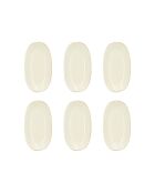 6 Assiettes Ovales
Nuance 19X10.5Cm En
Porcelaine Blanc