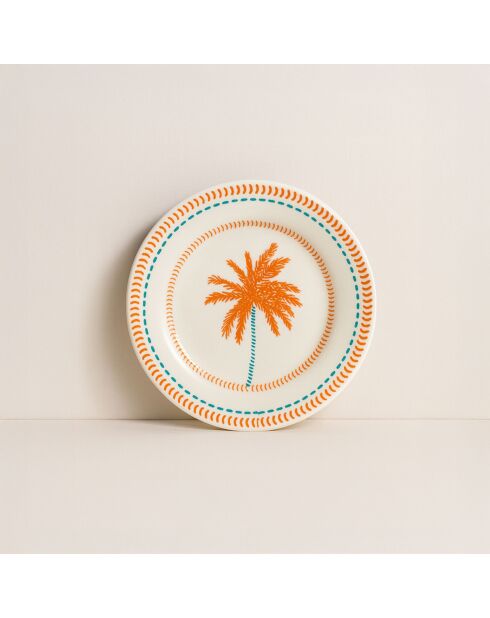 6 Assiettes À
Dessert Tropique 18Cm En
Grès