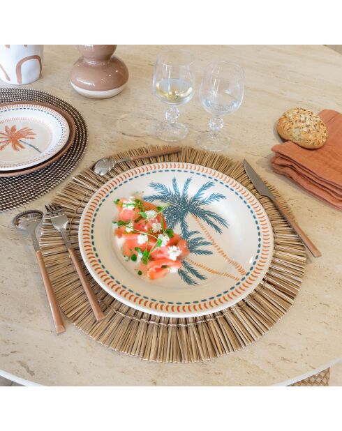 6 Assiettes Plates
Tropique 26Cm En Grès