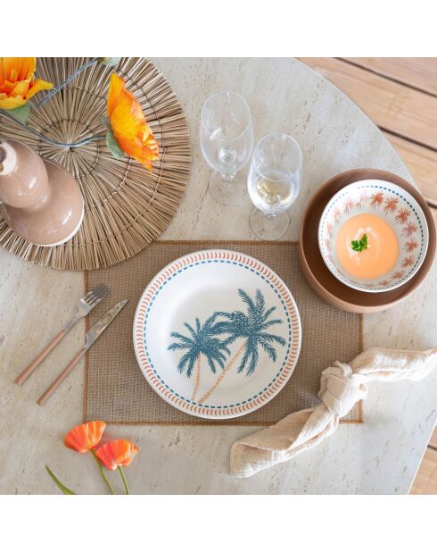 6 Assiettes Plates
Tropique 26Cm En Grès