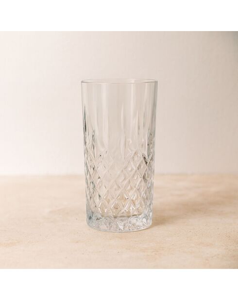 6 Gobelets Glen 35.5Cl En Verre Forme Haute