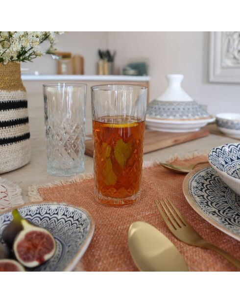 6 Gobelets Glen 35.5Cl En Verre Forme Haute