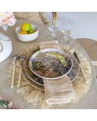 6 dinerborden
Corfu-dessert 20 cm breed
Blauwe zandsteen