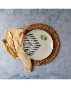 6 Assiettes Plates
Pescare 26.5Cm En
Porcelaine Blanche