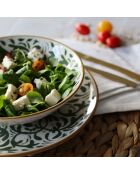 6 Assiettes Plates
Héraclée 27Cm En Grès
Décor Vert