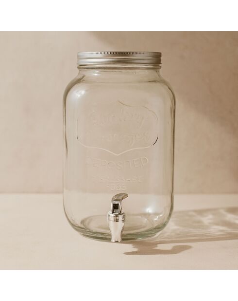 Glazen fontein
8 liter