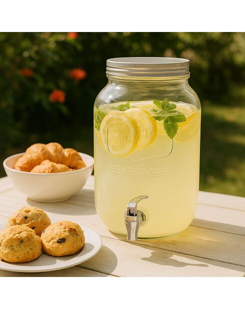 Glazen fontein
8 liter