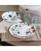 6 Assiettes Calottes
Aquarelle 21Cm En
Porcelaine