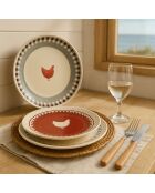 6 Assiettes À DessertGallina 19Cm En Grès