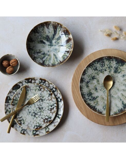 6 Assiettes Plates
Maka 27Cm En Porcelaine