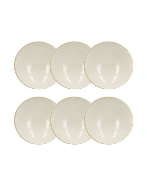 6 Coupelles Nuance
15Cm En Porcelaine
Blanc